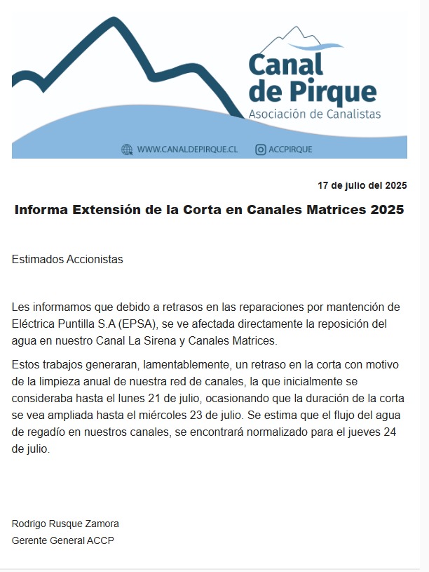 Comunicado de Canalistas