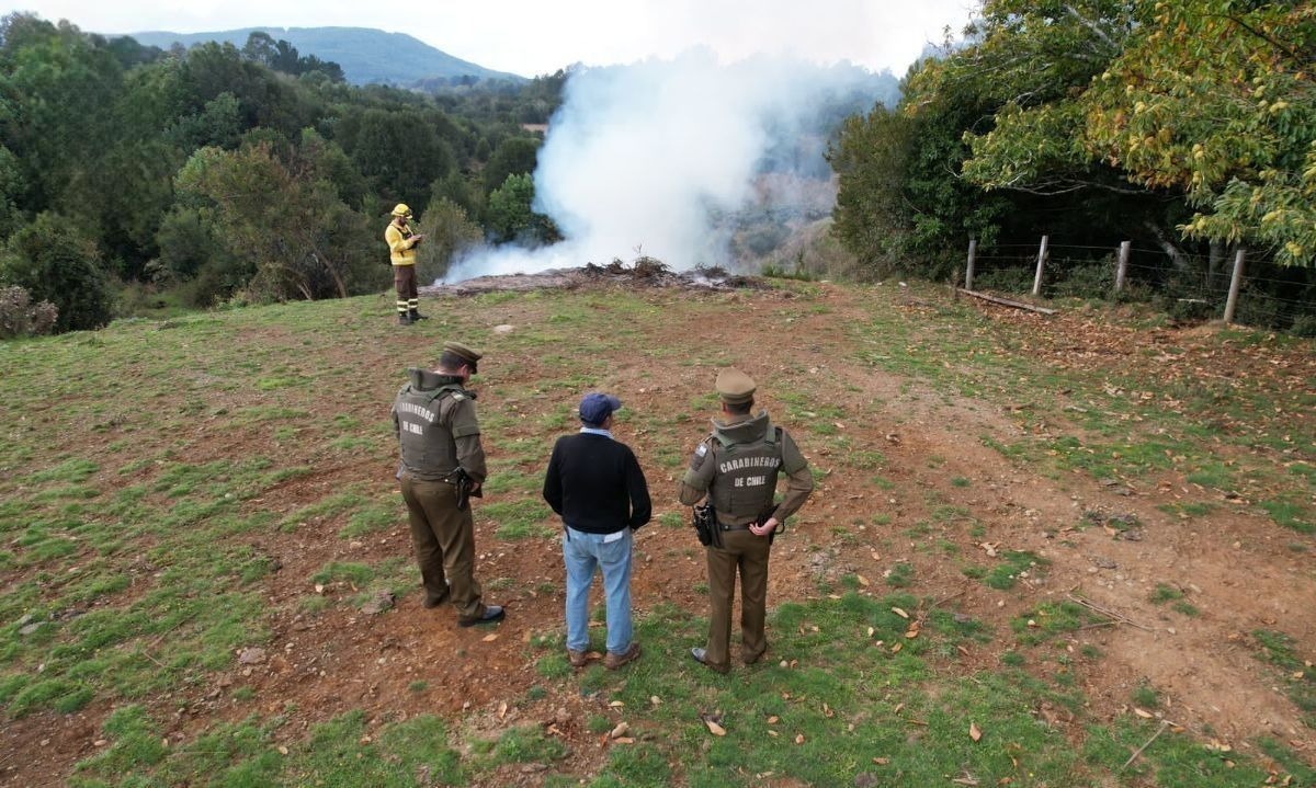 quema carabinerros