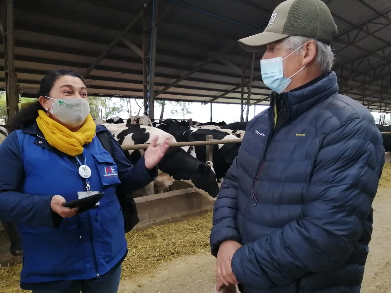 Censista en BioBío con Agricultor