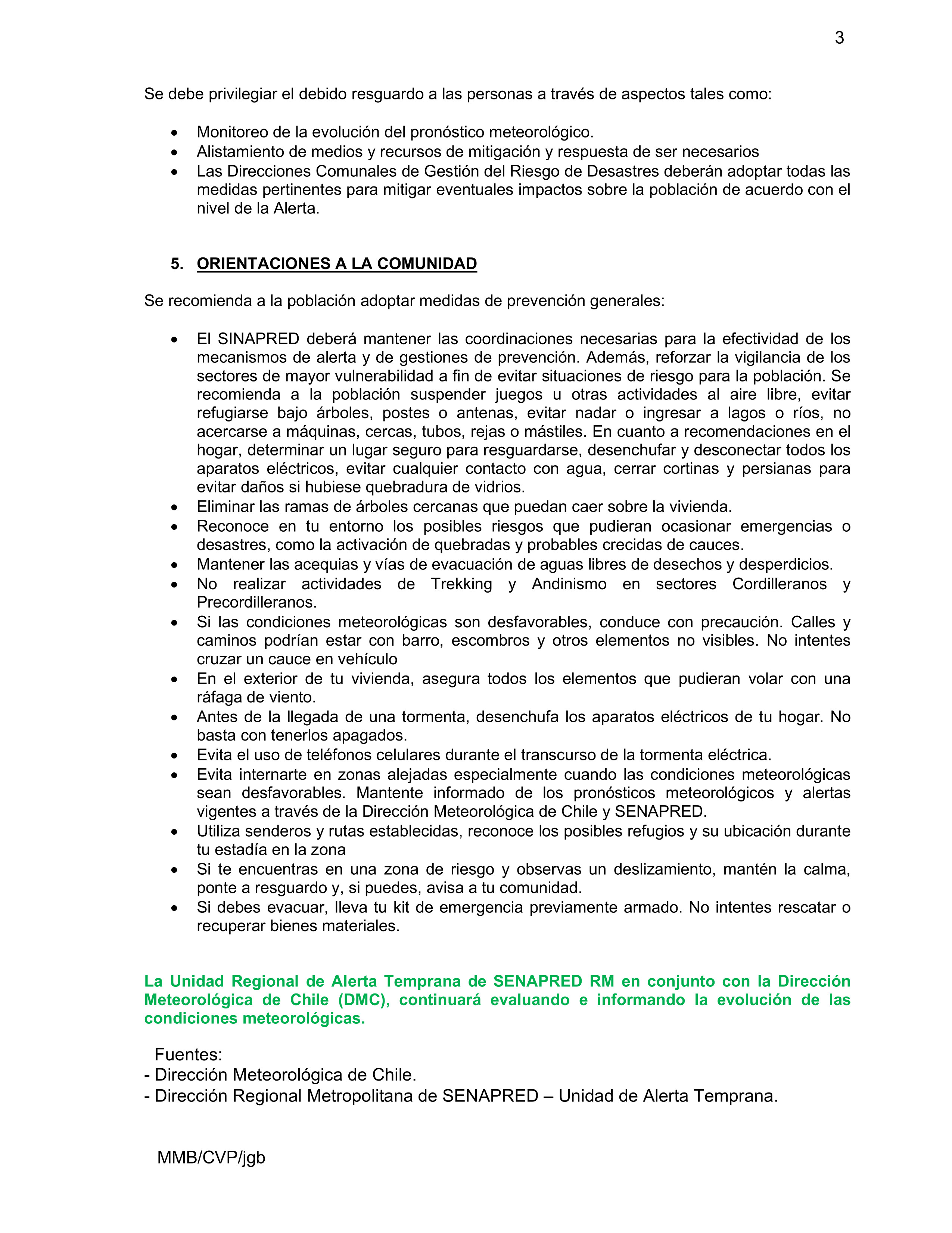 DECLARA ALERTA TEMPRANA PREVENTIVA PRECORDILLERA Y CORDILLERA POR EVENTO METEOROLÓGICO 29 01 2026. 03