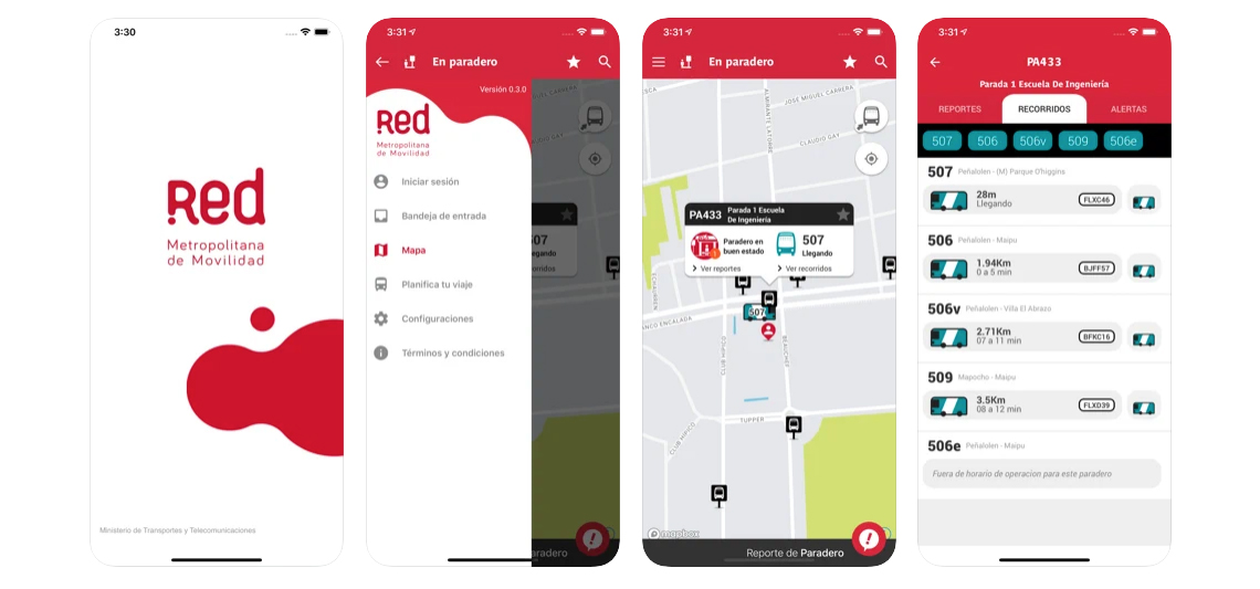 red Movilidad app